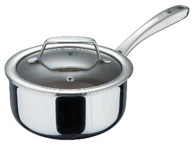 Masterpro by Roland Trettl Edelstahl-Stielkasserole GIRO 3, Ø 16 cm, mit Deckel