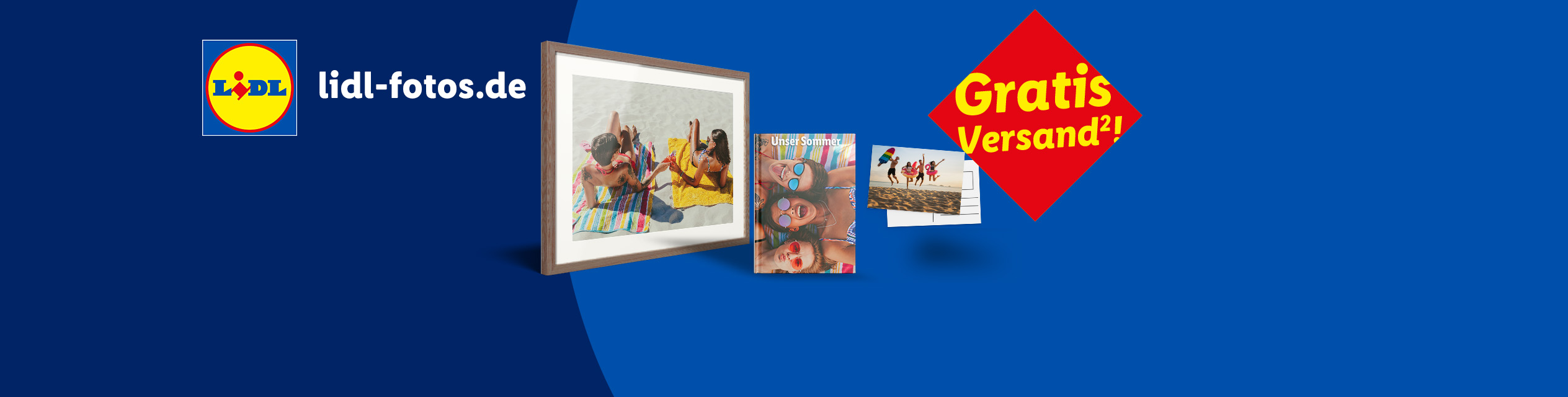 Lidl-Fotos.de: Kostenloser Versand für Fotoprodukte wie Bilderrahmen und Fotobücher.